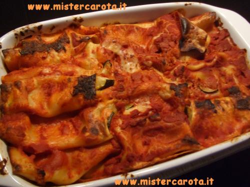 Cannelloni zucchiene e gamberi